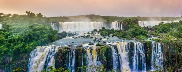 waterfalls, landscape, trees, forest, rainforest, falls, torrent, cascade, cascading, flow, flowing water, nature, waters, brazil, tropical waterfall, panorama, panoramic, rainforest, rainforest, rainforest, rainforest, rainforest, brazil, brazil