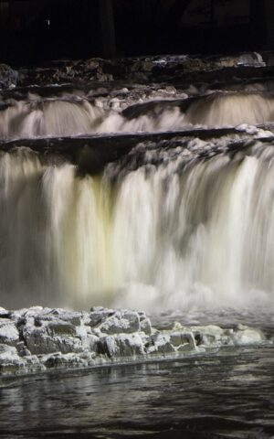 waterfall, sioux falls, falls park, nature, water, tourism, river, stream, cold