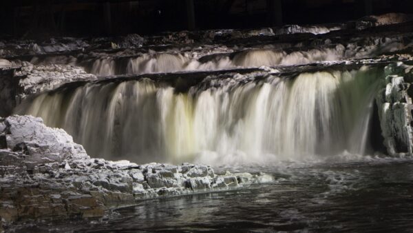 waterfall, sioux falls, falls park, nature, water, tourism, river, stream, cold