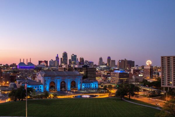 kansas city, skyline, dusk, beautiful, city, buildings, union station, kansas city, kansas city, kansas city, kansas city, kansas city