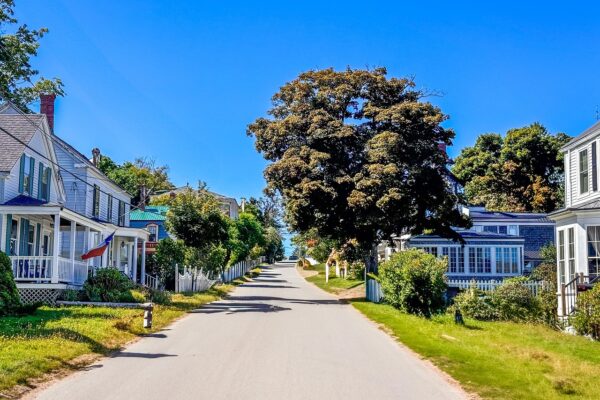 maine, new england, nature, landscape, trees, autumn, scenic, street