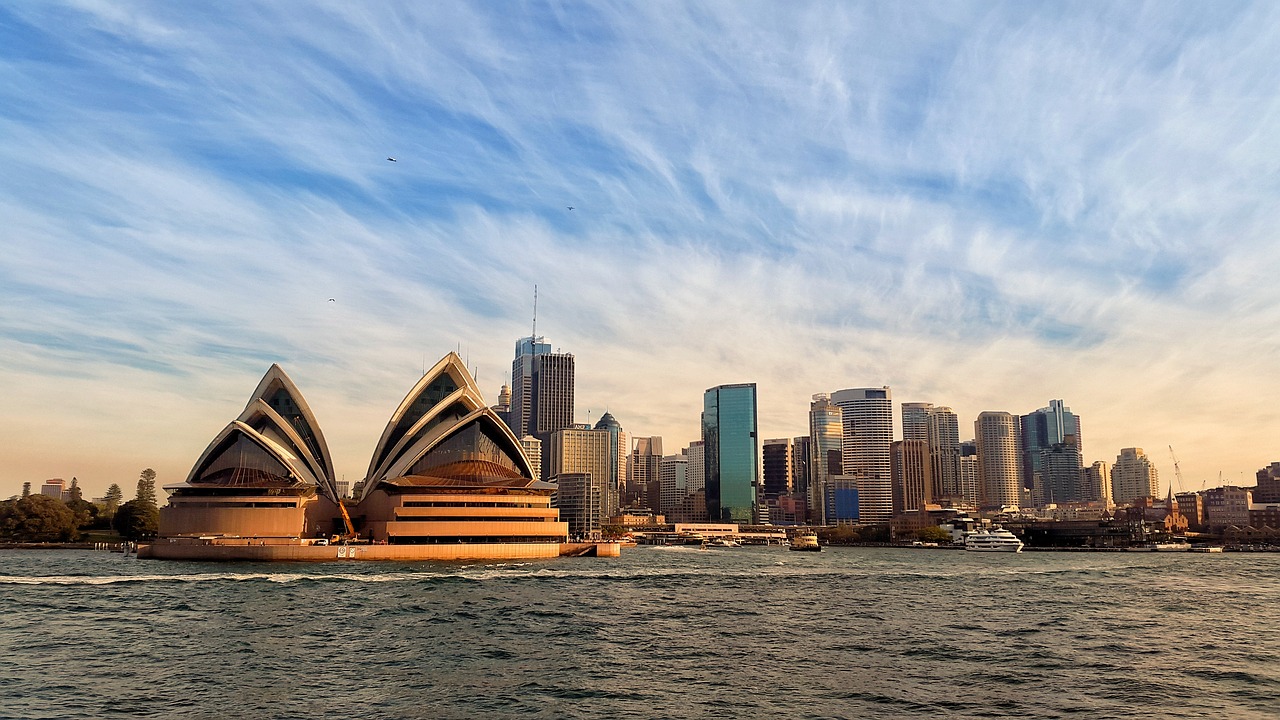 sydney, opera house, australia, architecture, building, sunrise, skyline, nature, cityscape, city, modern, skyscraper, opera
